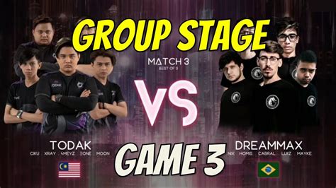 Todak Vs Dreammax Game Group Stage M Tournament Mobile Legends