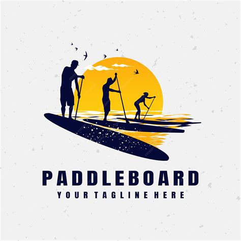 Premium Vector Silhouette Paddleboard Vector Logo Premium