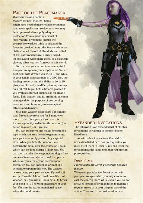 DnD 5e Homebrew — Warlock Pact Boons and Invocations by...