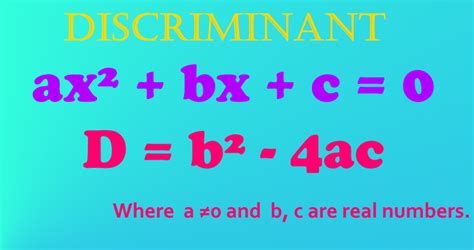 Discriminant Of A Quadratic Equation Definition Examples 57 Off