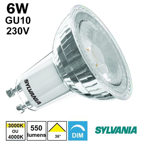 Ampoule Led Gu W Dimmable Sylvania