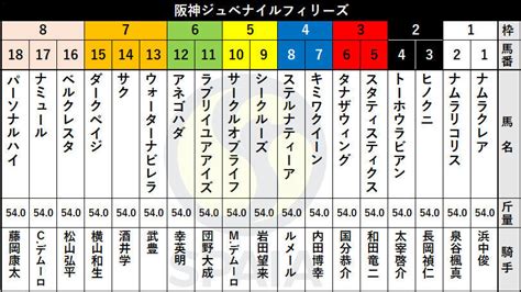 【阪神jf枠順】武豊騎手騎乗ウォーターナビレラは7枠13番、アルテミスs勝ち馬サークルオブライフは5枠10番｜【spaia】スパイア