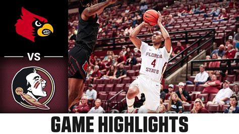 Louisville Vs Florida State Men S Basketball Highlights