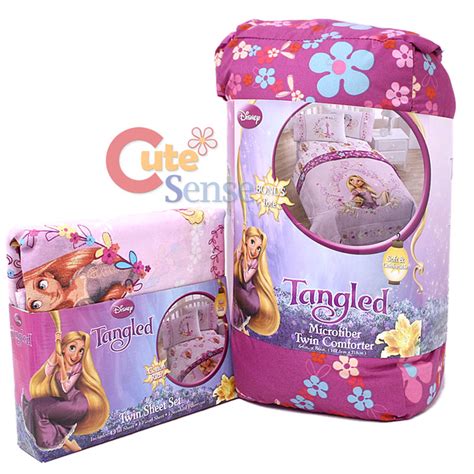 Disney Princess Tangled Rapunzel 4pc Twin Bedding Comforter Set With Sheet Set Ebay