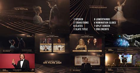 The Golden Award Show Package Video Templates Envato Elements