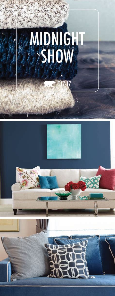 Color Of The Month Midnight Show Colorfully Behr Beige Room Blue