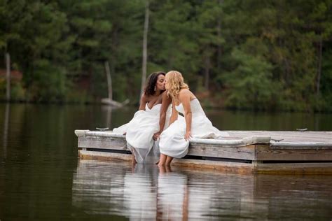 Southern Spring Yellow And Gray Lesbian Wedding Equally Wed Lgbtq