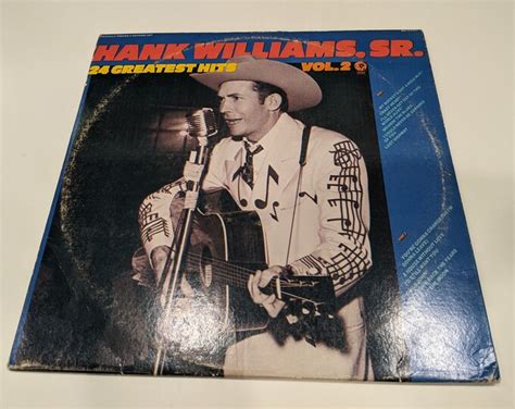 Hank Williams 24 Greatest Hits Vol 2 Double Vinyl Etsy