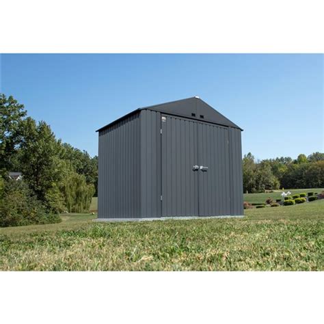 ShelterLogic Arrow Elite Steel Storage Shed 8 Ft X 6 Ft Anthracite