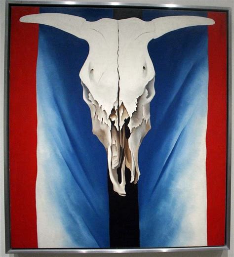 Georgia Okeeffe Cows Skull Red White And Blue 1931 Flickr