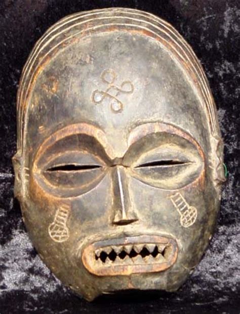 Chokwe Jokwe Tshokwe Mask Congo Jc1294 4 Authentic African Tribal Art