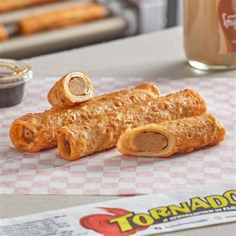 Tornados French Toast & Sausage Breakfast Taquito 3 oz. - 24/Case