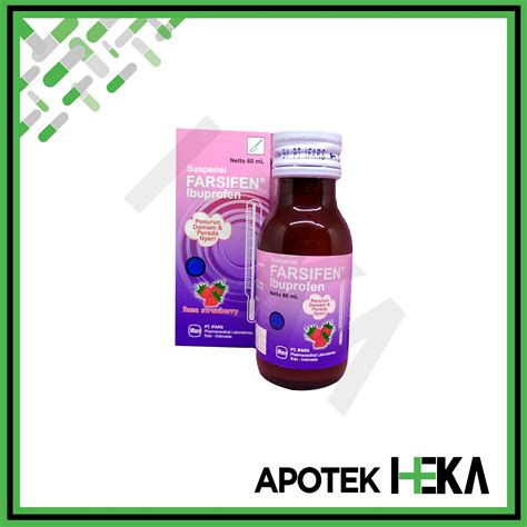 Farsifen Suspensi 60 Ml SIrup Ibuprofen Penurun Panas Lazada Indonesia