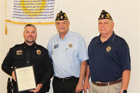 Legion Honors Local Law Enforcement Military Nominees News