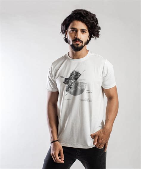 Breathtaking Graphic Printed Tshirt For Men - Peace - MD001