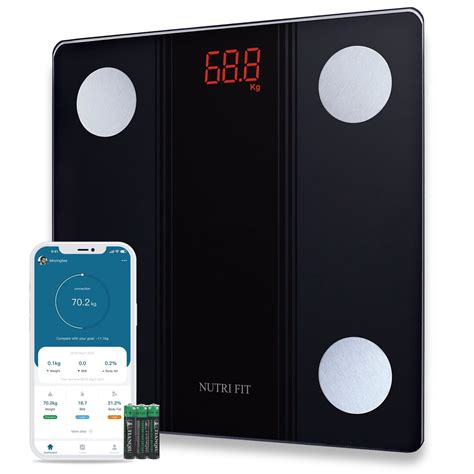 Nutri Fit Digital Smart Scale For Body Weight Fat Muscle Mass With