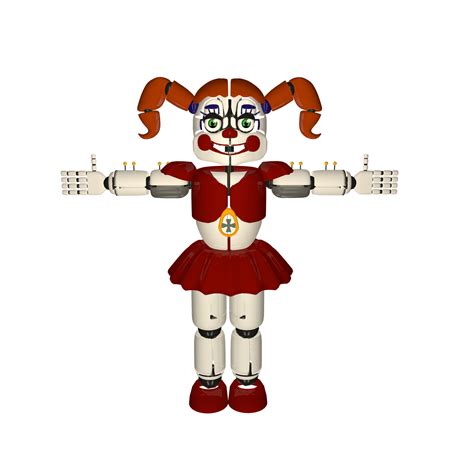 Baby Fnaf Sl Model By Indest Wision By Indestwisionmodeler On Deviantart