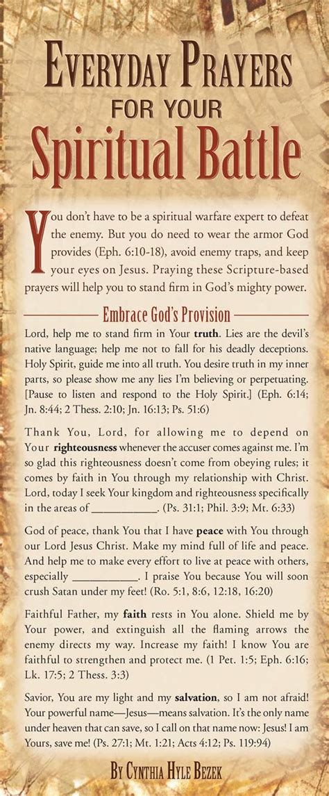 Spiritual Warfare Prayer