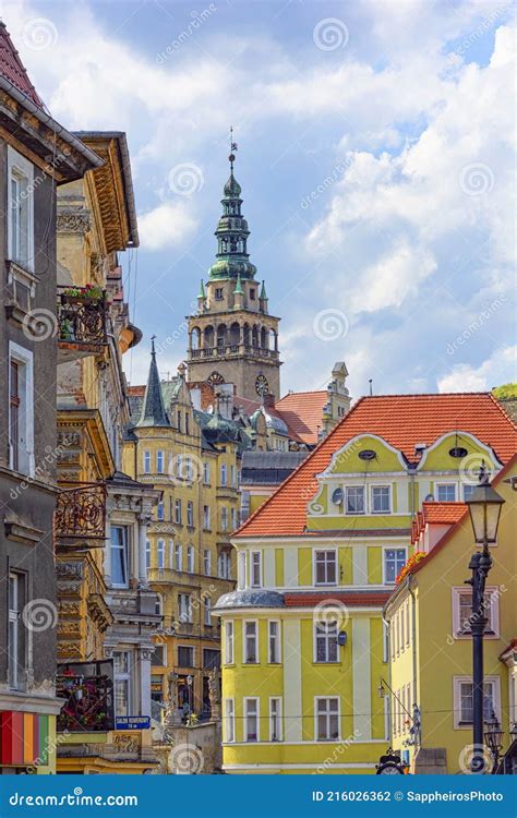 Fassade Der Alten Sehensw Rdigkeiten Und Wohnh User In Der Altstadt