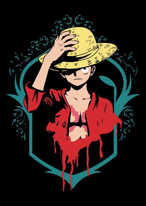 Camiseta Luffy octopus gráfico