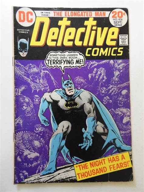 Detective Comics 436 1973 VG Condition Centerfold Detached Top