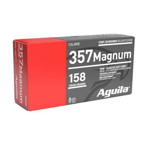 AGUILA 357 MAG 158GR SJSP 1000 Rounds Pistol Ammunition At GunBroker