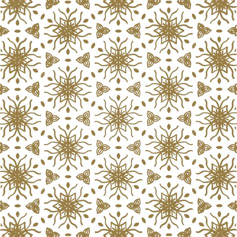 Batik Flower Png Image Golden Flower Pattern Batik Bunga Pola Motif