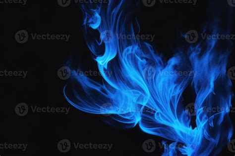 blue flames on a black background 44833643 Stock Photo at Vecteezy