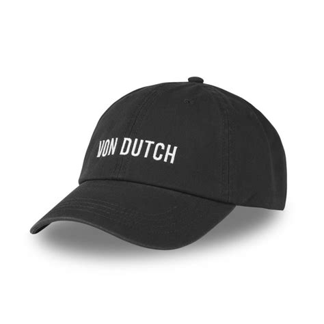 Casquette Dad Cap Von Dutch En Coton Noir Von Dutch