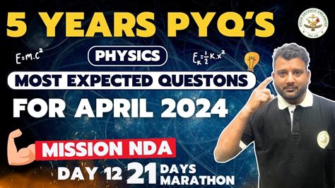 Physics NDA 2024 Saurabh Sir Complete Physics NDA 21 Days