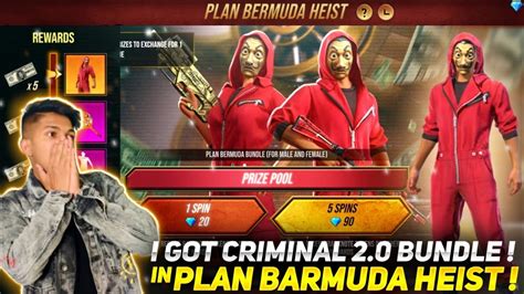 New Plan Bermuda Event I Got Money Heist Bundle New Pan Skin At