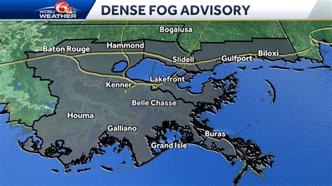 Damon Singleton On Twitter RT Wdsu A Dense Fog Advisory Has Been