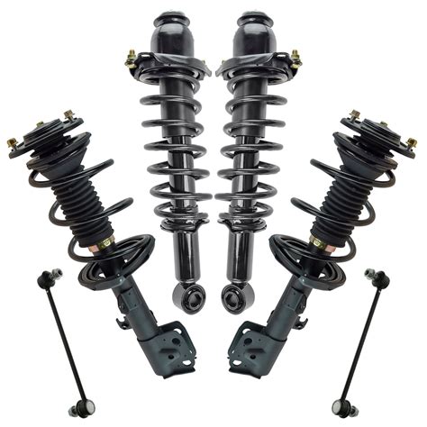 Trq Front Rear Complete Strut Spring Assembly Shock Sway Link Kit For Corolla Sca67190