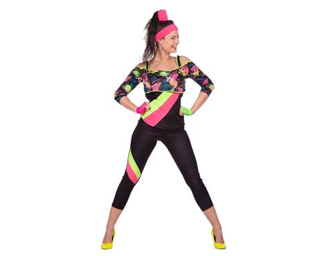 Tenue Daérobic 80s Dames Partywinkel