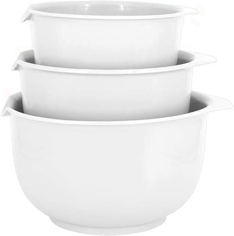 Glad Mixing Bowls With Pour Spout Set Of 3 Nesting