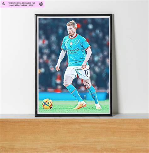 KEVIN DE BRUYNE Printable Poster Manchester City Digital Print Etsy