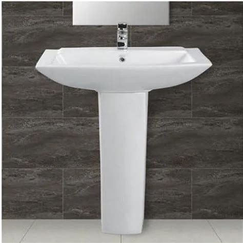 White Ceramic Pedestal Wash Basin For Bathroom At Rs 1950 In Jaipur