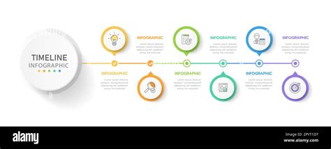 Infographic Template For Business 6 Steps Modern Timeline Diagram Roadmap With Circle Topic