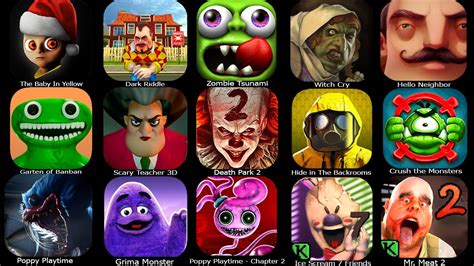 The Baby In Yellow Dark Riddle Zombie Tsunami Witch Cry Hello Neighbor