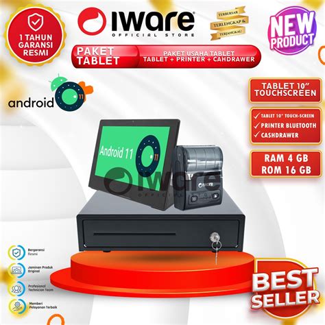 Jual Iware Paket Tablet Android Mesin Kasir Laci Printer Mobile