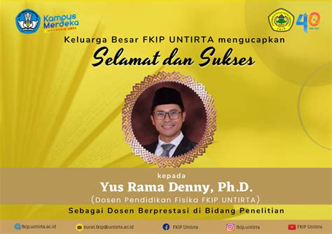 Dosen Pendidikan Fisika Fkip Untirta Raih Penghargaan Untirta Award