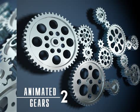 3d animation gear set