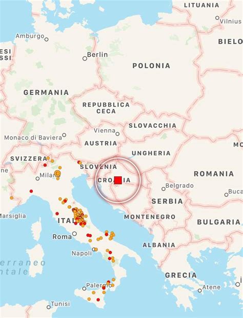 Scossa Di Terremoto In Croazia Lievemente Avvertita Anche A Trieste