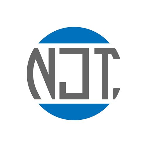 Njt Letter Logo Design On White Background Njt Creative Initials