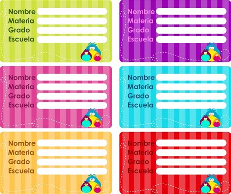 Etiquetas Escolares Para Cuadernos Gratis Imagui Etiqueta Escolar