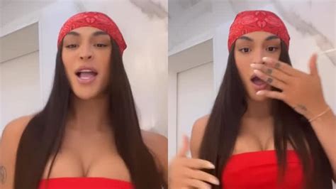 Pabllo Vittar exibe próteses turbinadas só de biquíni vermelho Tá