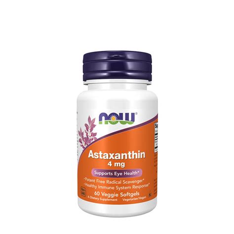 Now Foods Astaxanthin Mg Veggie Softgels