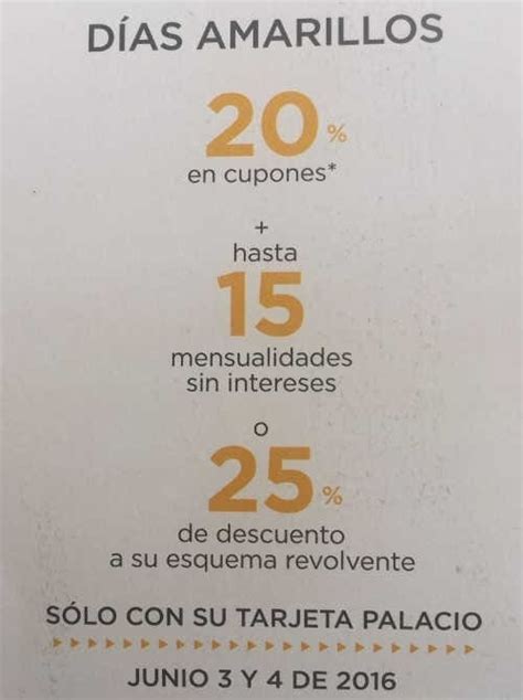 Días Amarillos Palacio de Hierro 3 y 4 de junio