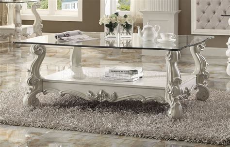 Versailles Coffee Table In Bone White By Acme 82103 Woptions