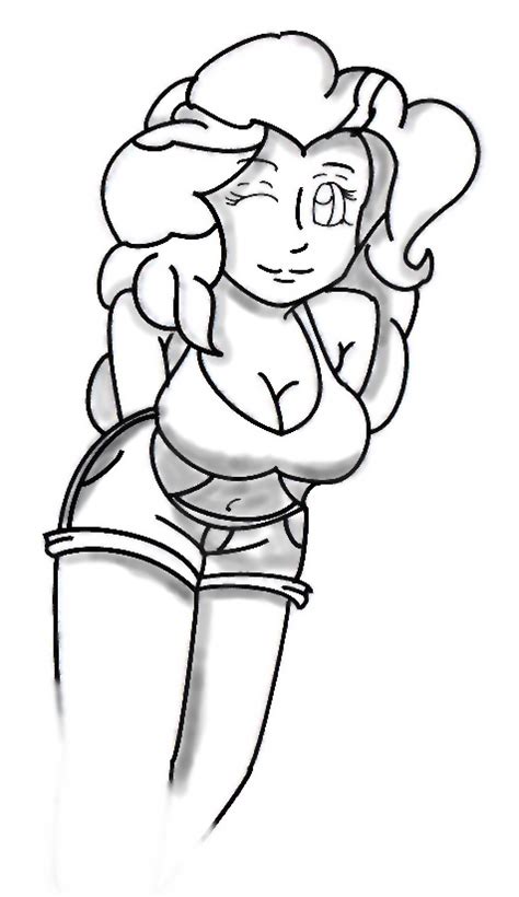 645502 Suggestive Artistgx98 Pinkie Pie Human G4 Belly Button Breasts Busty Pinkie